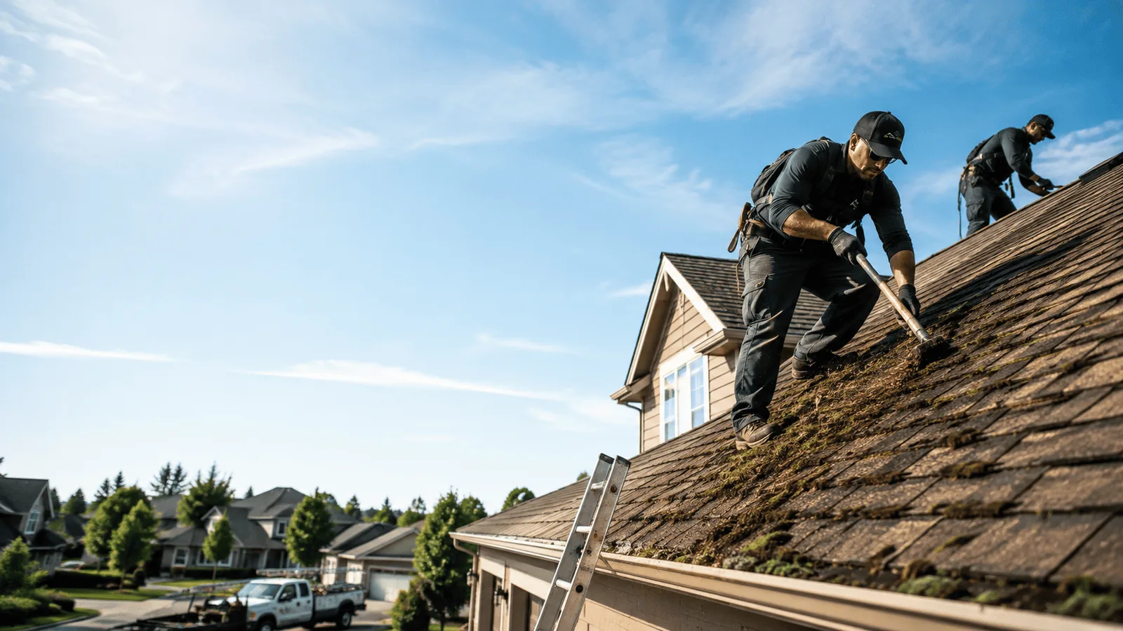 Roof Moss Removal in Pentress, WV near me